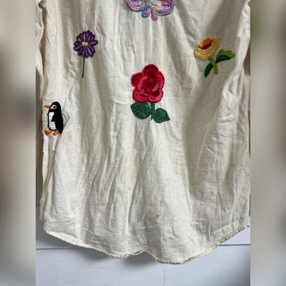 Vintage 60's 70's Big E Levi's Embroidered Rodeo Art To Wear Western RARE Shirt - Picture 6 of 7